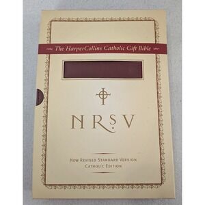 HarperCollins NRSV Catholic Gift Bible Unisex OS Burgundy  Gift Edition